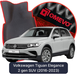 OMEVO 5D Pro EVA Dywaniki do Volkswagen Tiguan Elegance 2 gen SUV (2016-2023)
