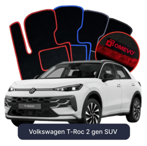 Dywaniki Welurowe OMEVO do Volkswagen T-Roc 2 gen SUV (2025-2026)