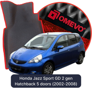 OMEVO 5D Pro EVA Dywaniki do Honda Jazz Sport GD 2 gen Hatchback 5 drzwi (2002-2008)