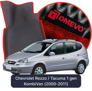 OMEVO 5D Pro EVA Dywaniki do Chevrolet Rezzo / Tacuma 1 gen KombiVan (2000-2011)