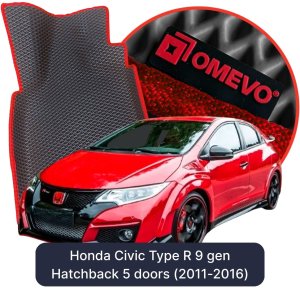 OMEVO 5D Pro EVA Dywaniki do Honda Civic Type R 9 gen Hatchback 5 drzwi (2011-2016)