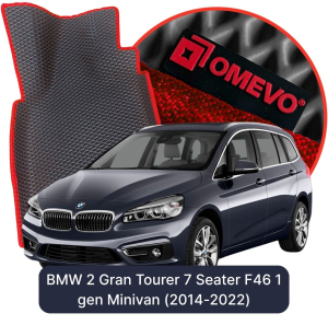 OMEVO 5D Pro EVA Dywaniki do BMW 2 Gran Tourer 7-osobowy F46 1 gen Minivan (2014-2022)