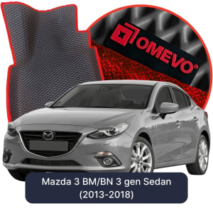OMEVO 5D Pro EVA Dywaniki do Mazda 3 BM/BN 3 gen Sedan (2013-2018)