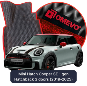OMEVO 5D Pro EVA Dywaniki do Mini Hatch Cooper SE 1 gen Hatchback 3 drzwi (2019-2025)