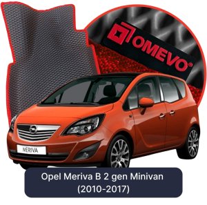 OMEVO 5D Pro EVA Dywaniki do Opel Meriva B 2 gen Minivan (2010-2017)