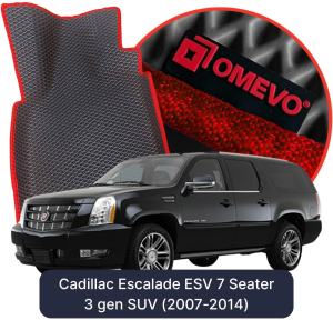 OMEVO 5D Pro EVA Dywaniki do Cadillac Escalade ESV 7-osobowy 3 gen SUV (2007-2014)