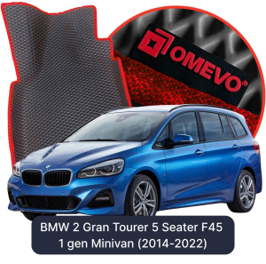 OMEVO 5D Pro EVA Dywaniki do BMW 2 Gran Tourer 5-osobowy F45 1 gen Minivan (2014-2022)
