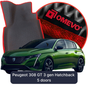 OMEVO 5D Pro EVA Dywaniki do Peugeot 308 GT 3 gen Hatchback 5 drzwi (2021-2026)