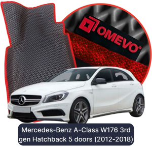 OMEVO 5D Pro EVA Dywaniki do Mercedes-Benz A klasa W176 3 gen Hatchback 5 drzwi (2012-2018)