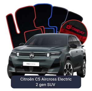 Dywaniki Welurowe OMEVO do Citroën C5 Aircross Elektryczny 2 gen SUV (2025-2026)