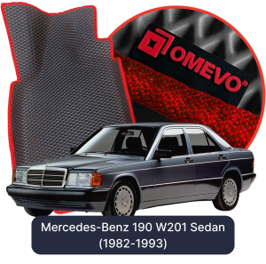 OMEVO 5D Pro EVA Dywaniki do Mercedes-Benz 190 W201  Sedan (1982-1993)