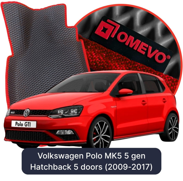 Dywaniki samochodowe EVA OMEVO do Volkswagen Polo MK5 5 gen Hatchback 5 drzwi (2009-2017)