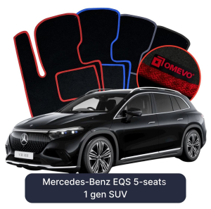 Dywaniki Welurowe OMEVO do Mercedes-Benz EQS 5-osobowy 1 gen SUV (2021-2026)