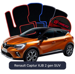 Dywaniki Welurowe OMEVO do Renault Captur XJB 2 gen SUV (2019-2026)