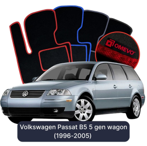 Dywaniki Welurowe OMEVO do Volkswagen Passat B5 5 gen Kombi (1996-2005)
