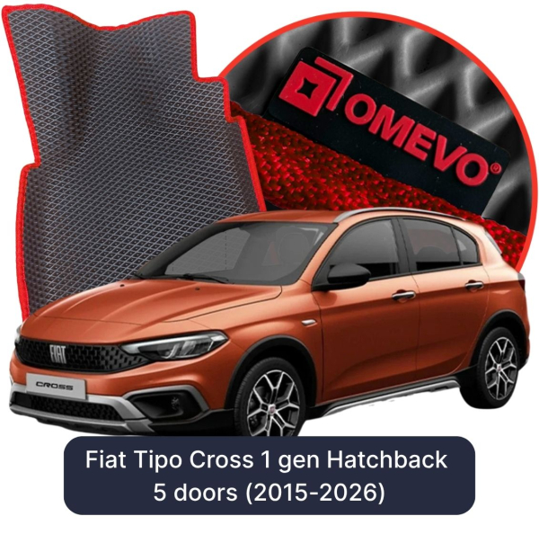 Dywaniki samochodowe EVA OMEVO do Fiat Tipo Cross 1 gen Hatchback 5 drzwi (2015-2026)