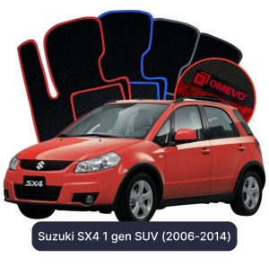Dywaniki Welurowe OMEVO do Suzuki SX4 1 gen SUV (2006-2014)