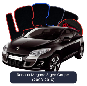Dywaniki Welurowe OMEVO do Renault Megane 3 gen Coupe (2008-2016)