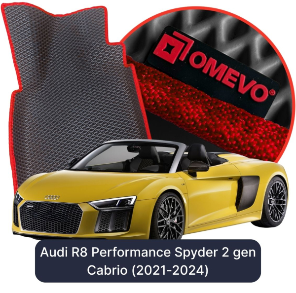 Dywaniki samochodowe EVA OMEVO do Audi R8 Performance Spyder 2 gen Cabrio (2021-2024)