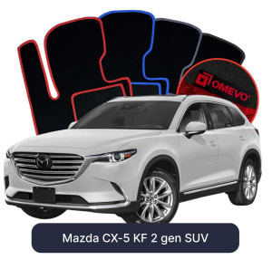 Dywaniki Welurowe OMEVO do Mazda CX-5 KF 2 gen SUV (2017-2025)