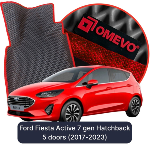 OMEVO 5D Pro EVA Dywaniki do Ford Fiesta Active 7 gen Hatchback 5 drzwi (2017-2023)