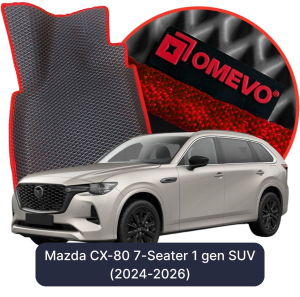 OMEVO 5D Pro EVA Dywaniki do Mazda CX-80 7-osobowy 1 gen SUV (2024-2026)