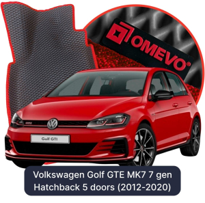 OMEVO 5D Pro EVA Dywaniki do Volkswagen Golf GTE MK7 7 gen Hatchback 5 drzwi (2012-2020)