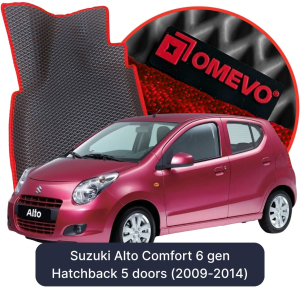 OMEVO 5D Pro EVA Dywaniki do Suzuki Alto Comfort 6 gen Hatchback 5 drzwi (2009-2014)