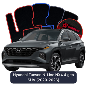Dywaniki Welurowe OMEVO do Hyundai Tucson N-Line NX4 4 gen SUV (2020-2026)