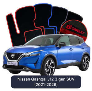 Dywaniki Welurowe OMEVO do Nissan Qashqai J12 3 gen SUV (2021-2026)