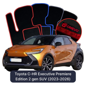 Dywaniki Welurowe OMEVO do Toyota C-HR Executive Premiere Edition 2 gen SUV (2023-2026)