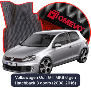 OMEVO 5D Pro EVA Dywaniki do Volkswagen Golf GTI MK6 6 gen Hatchback 3 drzwi (2008-2016)