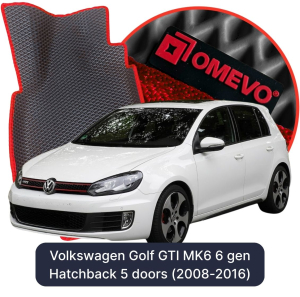 OMEVO 5D Pro EVA Dywaniki do Volkswagen Golf GTI MK6 6 gen Hatchback 5 drzwi (2008-2016)