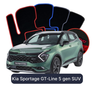 Dywaniki Welurowe OMEVO do Kia Sportage GT-Line 5 gen SUV (2021-2026)