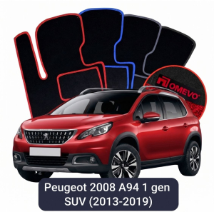 Dywaniki Welurowe OMEVO do Peugeot 2008 A94 1 gen SUV (2013-2019)