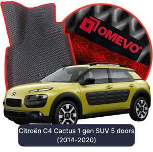 OMEVO 5D Pro EVA Dywaniki do Citroën C4 Cactus 1 gen SUV 5 drzwi (2014-2020)