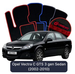 Dywaniki Welurowe OMEVO do Opel Vectra C GTS 3 gen Sedan (2002-2010)