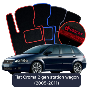 Dywaniki Welurowe OMEVO do Fiat Croma 2 gen Kombi (2005-2011)
