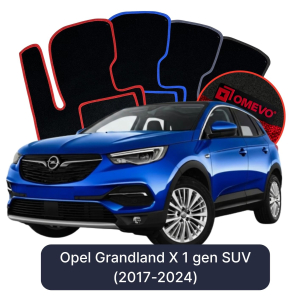 Dywaniki Welurowe OMEVO do Opel Grandland X 1 gen SUV (2017-2024)
