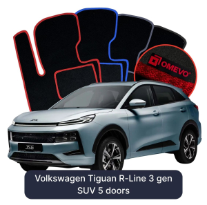 Dywaniki Welurowe OMEVO do JAC JS6 1 gen SUV (2025-2026)