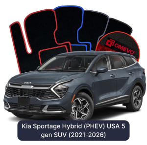 Dywaniki Welurowe OMEVO do Kia Sportage Hybryda (PHEV) USA 5 gen SUV (2021-2026)