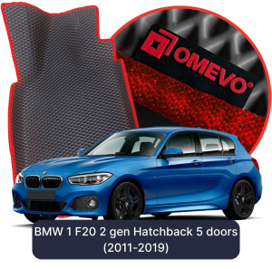 OMEVO 5D Pro EVA Dywaniki do BMW 1 F20 2 gen Hatchback 5 drzwi (2011-2019)