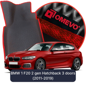 OMEVO 5D Pro EVA Dywaniki do BMW 1 F21 2 gen Hatchback 3 drzwi (2011-2019)