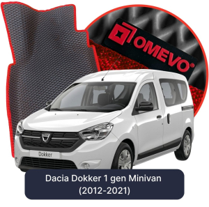 OMEVO 5D Pro EVA Dywaniki do Dacia Dokker 1 gen Minivan (2012-2021)
