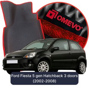 OMEVO 5D Pro EVA Dywaniki do Ford Fiesta 5 gen Hatchback 3 drzwi (2002-2008)
