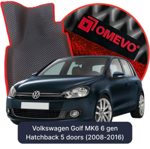 OMEVO 5D Pro EVA Dywaniki do Volkswagen Golf MK6 6 gen Hatchback 5 drzwi (2008-2016)