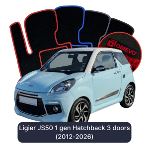 Dywaniki Welurowe OMEVO do Ligier JS50 1 gen Hatchback 3 drzwi (2012-2026)