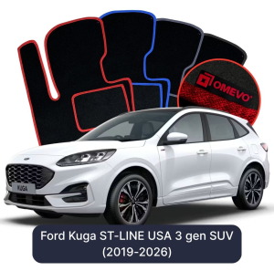 Dywaniki Welurowe OMEVO do Ford Kuga ST-LINE USA 3 gen SUV (2019-2026)