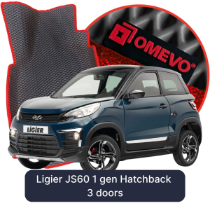 OMEVO 5D Pro EVA Dywaniki do Ligier JS60 1 gen Hatchback 3 drzwi (2012-2026)