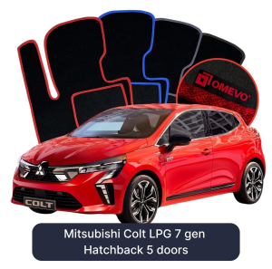 Dywaniki Welurowe OMEVO do Mitsubishi Colt LPG 7 gen Hatchback 5 drzwi (2023-2026)